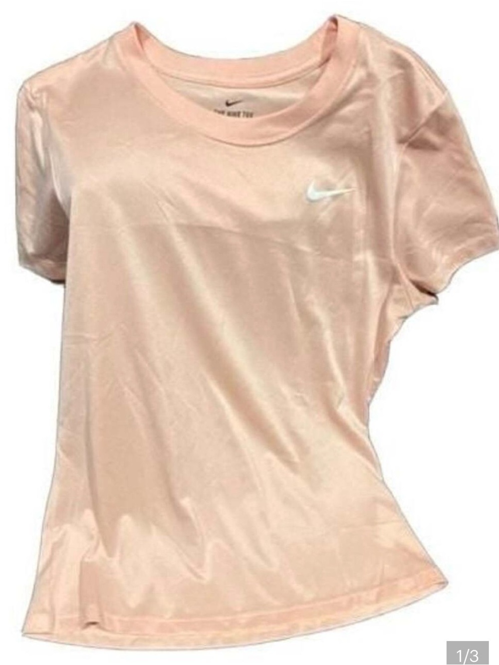 Nike the Nike tee in pink size xs